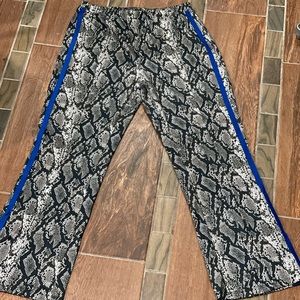 High-Waist Snake Print Trouser